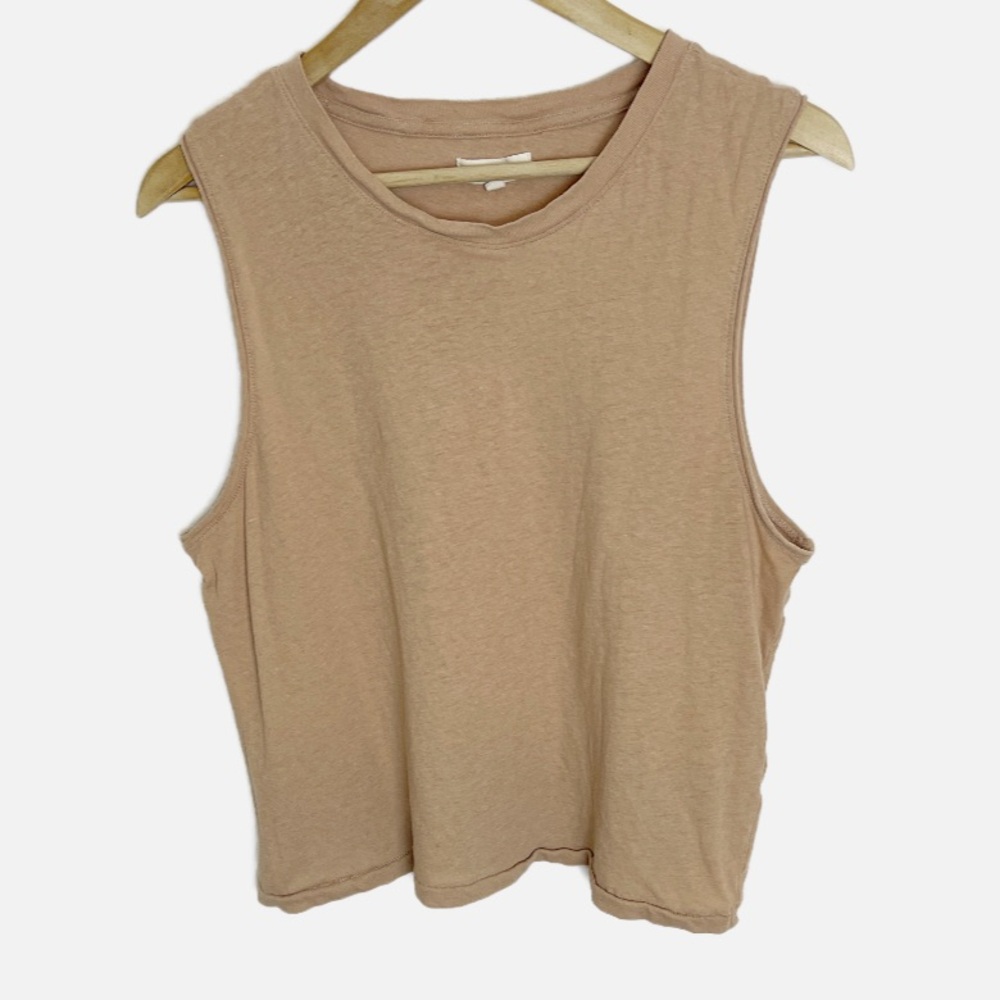 Madewell Linen blend Muscle tank L